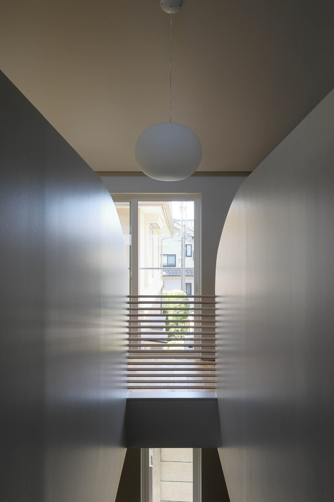 階段上部の照明